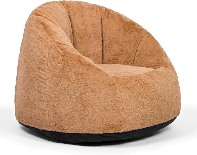 N&V Medium Shell Bean Bag Chair, Adult Size Bean Bag Sack, Foam Filling - Image 5