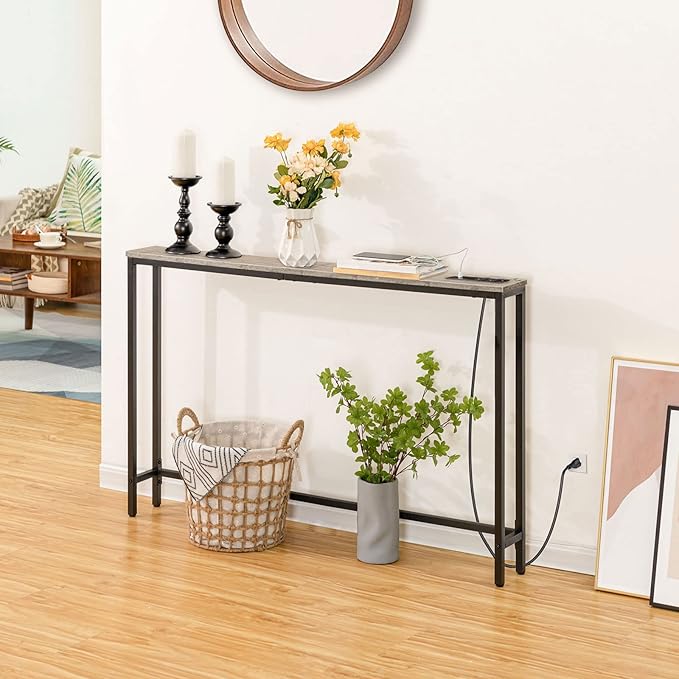 HOOBRO 47.2" Skinny Console Table - Image 7