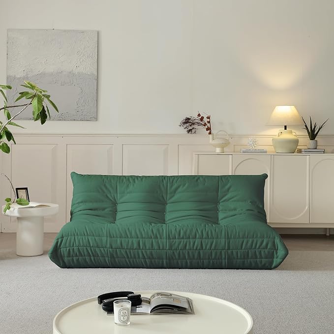 Luxury Sofa Couch Chair, Lazy Floor Seating, Fireside Bean Bag Chair, Ergonomic - Image 9