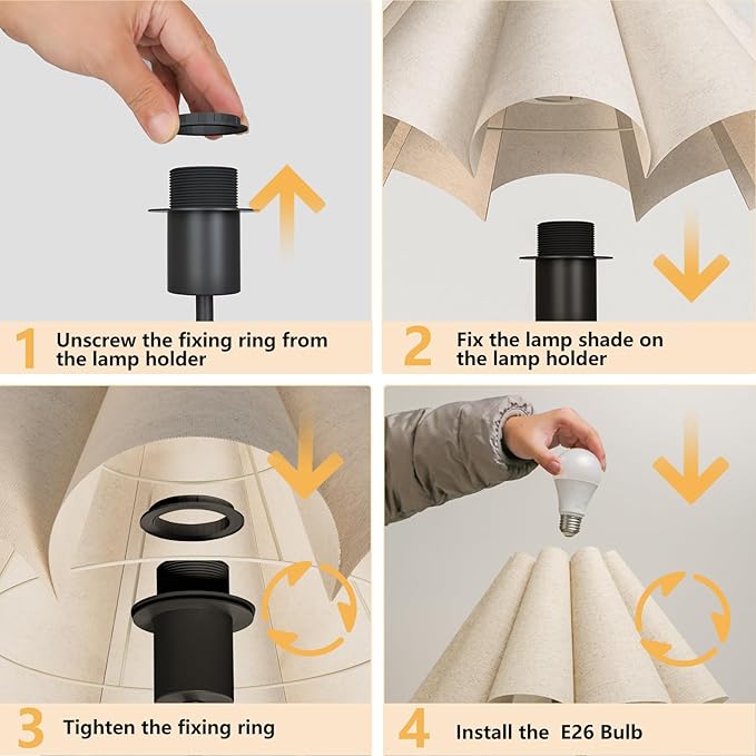 KUNJOULAM Small Table Lamp, Bedside Nightstand Lamp - Image 7