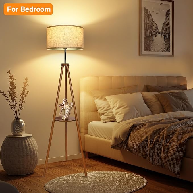 OUTON Wood Tripod Floor Lamp - Image 8
