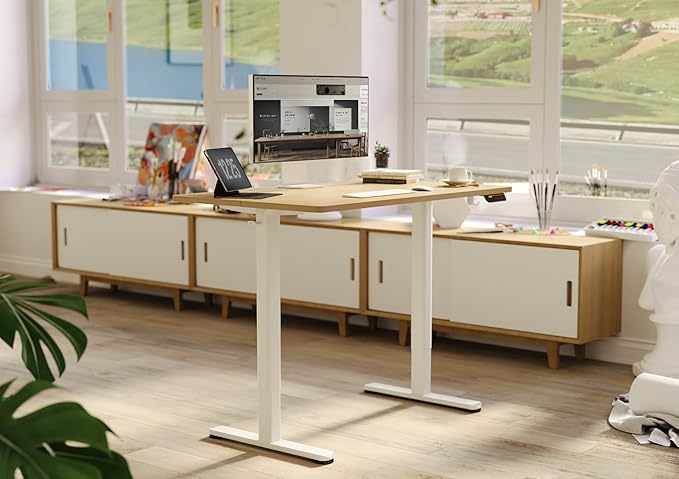 Claiks Electric Standing Desk, Adjustable Height Stand up Desk, 40x24 Inches - Image 6