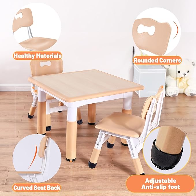 FUNLIO Adjustable Kids Chair, 3 Level Height Adjustable Toddler Chair - Image 6