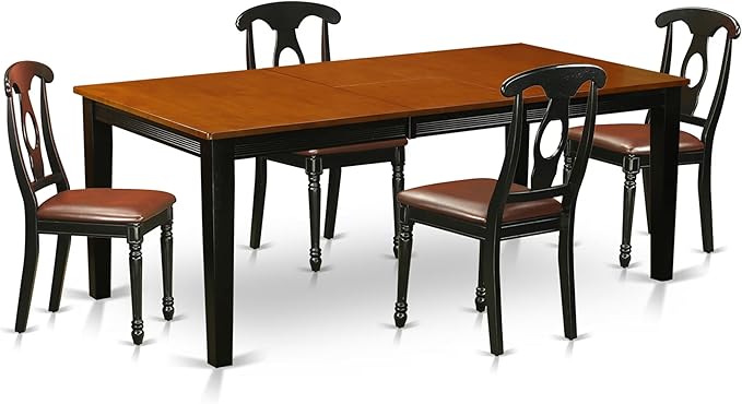 East West Furniture QUKE5-BCH-LC 5 Piece Dinette Set by EastWestFurniture