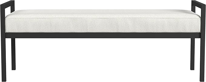 HomePop Modern Metal Bench|Bench - Image 4
