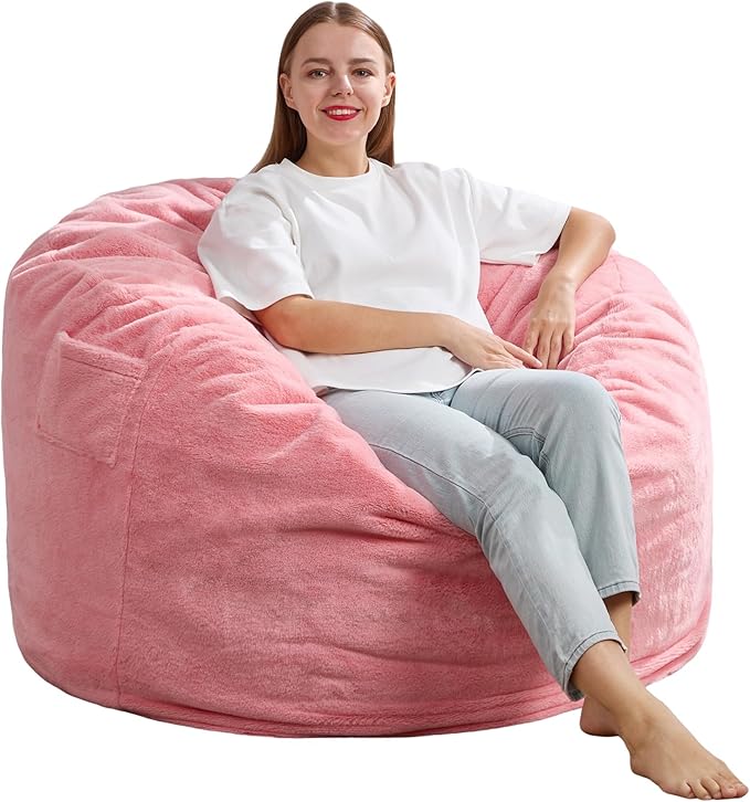 Hobestluk 3ft Bean Bag Chairs for Adults Large Beanbag Chair - Image 8
