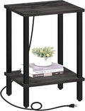 TUTOTAK End Table with Charging Station, Small Side Table with Outlets by WelcometotheTUTOTAKHome
