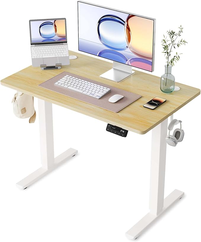 YIHAYO Electric Standing Desk, 40 x 24 Inches Stand Up Desk by YIHAYO