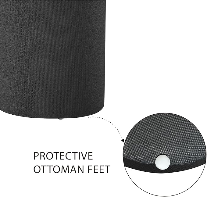 Get Set Style Modern Round Ottoman - Image 5