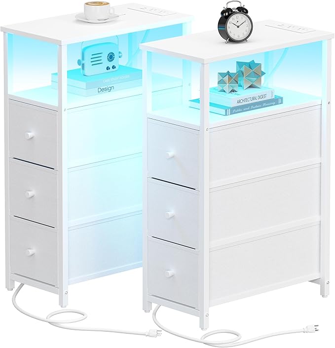 TUTOTAK Narrow LED Night Stand by WelcometotheTUTOTAKHome