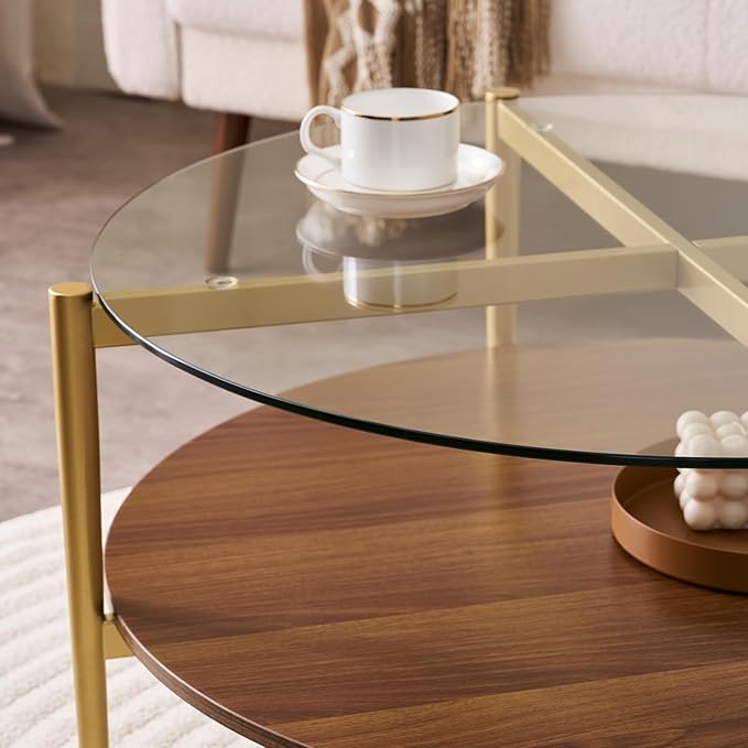 Round Coffee Table, Mid-Century Modern Design, D30“ x H17”, - Image 8