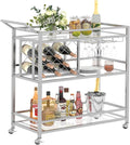 FATORRI Bar Cart Silver, Bar Carts by FATORRI