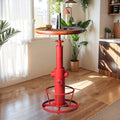 Topower Industrial Bar Table 38.58-48.43" Adjustable Pub Table Kitchen Dining by Topower