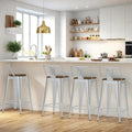30 Inch Swivel Bar Stools Set of 4, Counter Height Bar Stools by Homvinax