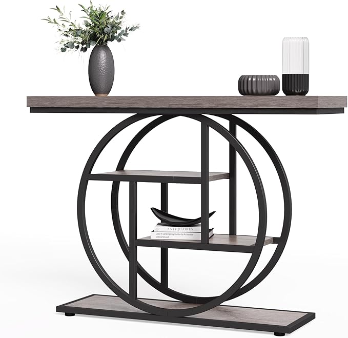 Little Tree Console Table, 4-Tier Entryway Table Behind Couch Table, 41.3-Inch - Image 8