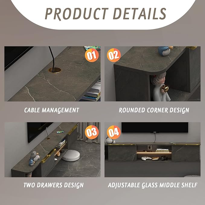 Pmnianhua LED Floating TV Stand - Image 8