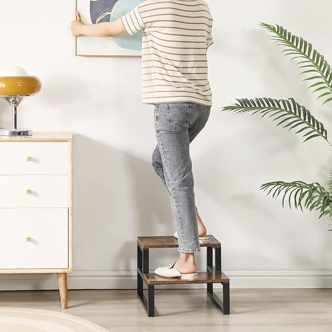 IBUYKE 2-Step Wooden Step Stools - Image 5