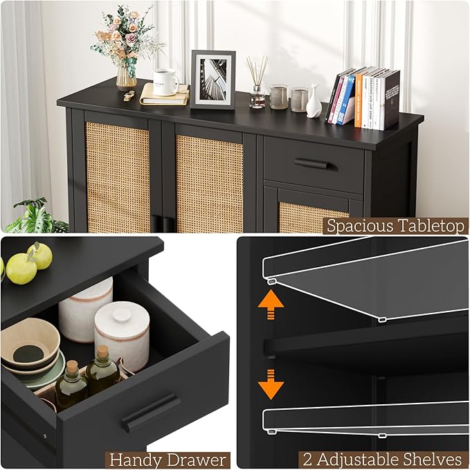 Irontar Kitchen Storage Cabinet, Sideboard Buffet Cabinet - Image 7