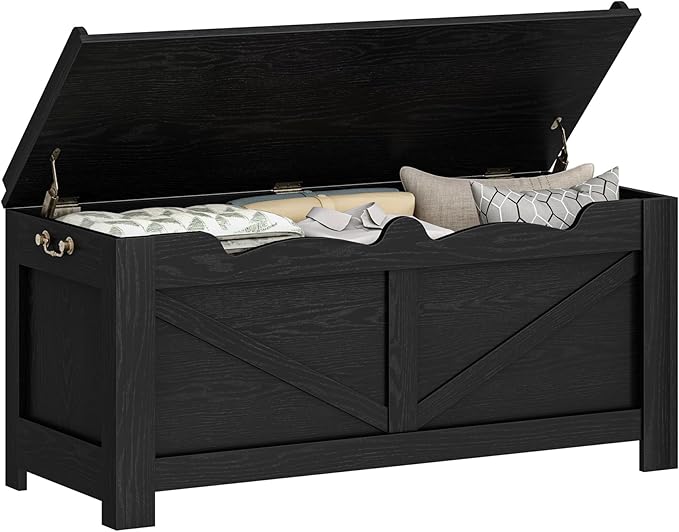 39.4" Storage Bench, Storage Chest, Lift-Top Storage Trunk - Image 8