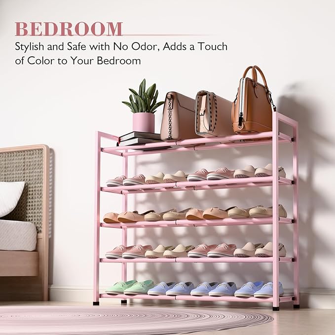 Bumusty 5-Tier Expandable Shoe Rack - Image 4