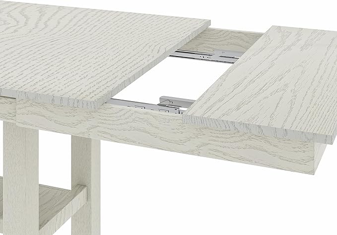 Solid Wood Extendable Farmhouse Dining Table - Image 6