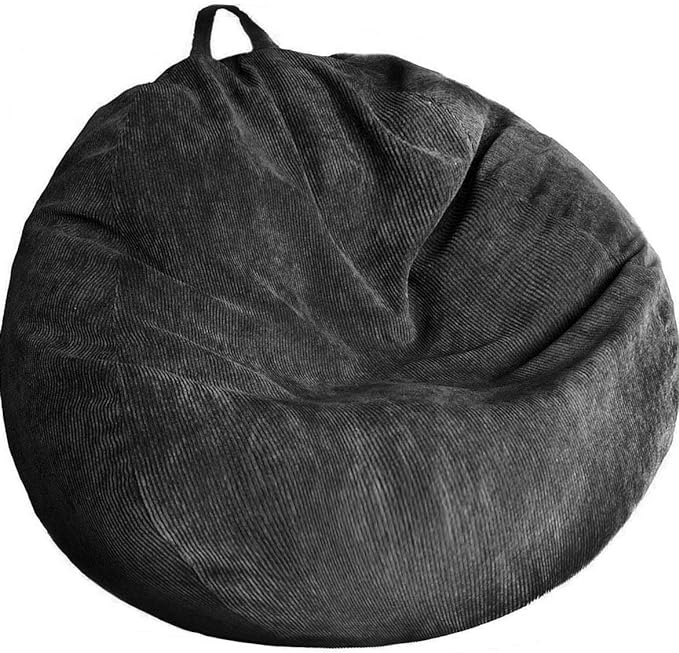 Stuffed Animal Storage Bean Bag Chair Cover Washable Ultra Soft Corduroy Bean by Unknown
