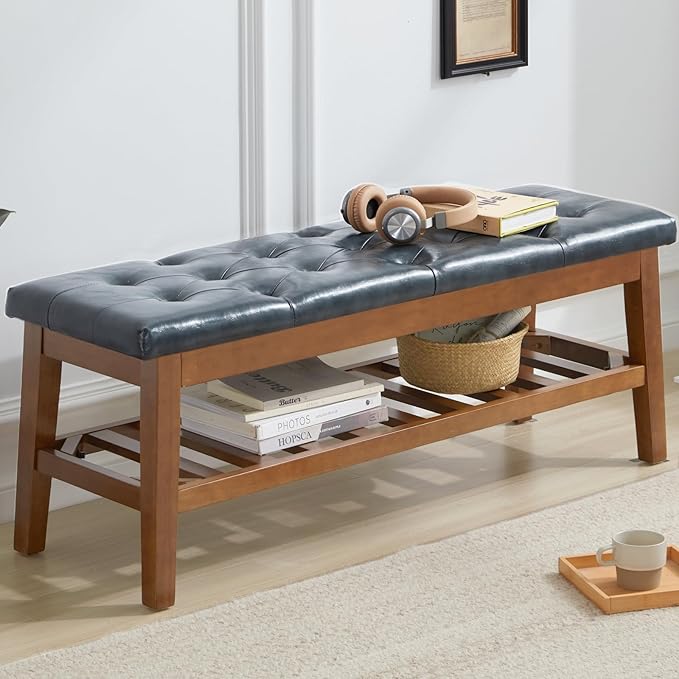 Upholstered Shoe Bench Entryway Bench by MILCIL