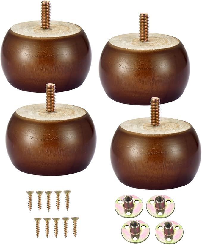4PCS Wood Furniture Legs 2 inches Furniture Legs by Metany