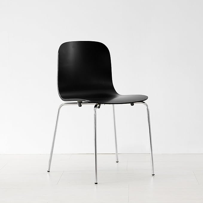 Livinia No.10 Mid-Century Modern Wooden Dining Chairs Set of 2, Contemporary - Image 8