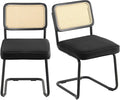 VEVOR Rattan Dining Chairs Set of 2, Mid Century Modern Dining Chair, by VEVOR