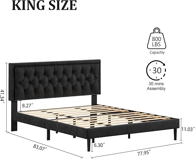 King Size Platform Bed Frame - Image 2