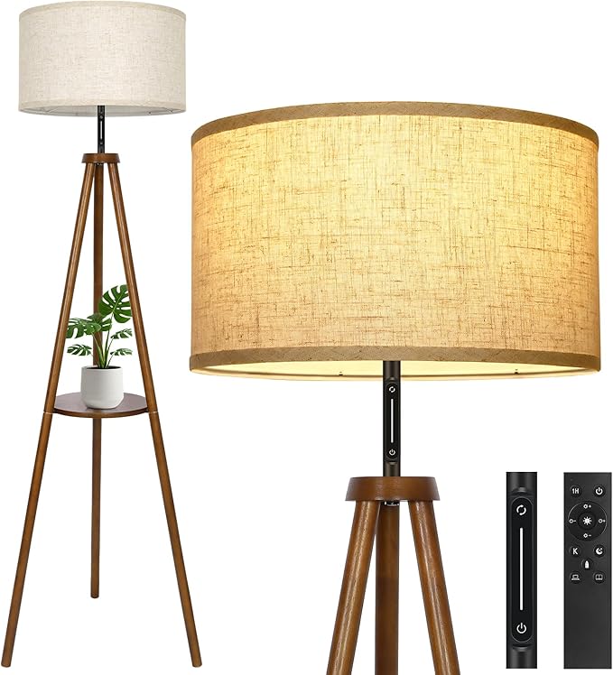 OUTON Wood Tripod Floor Lamp by OUTON