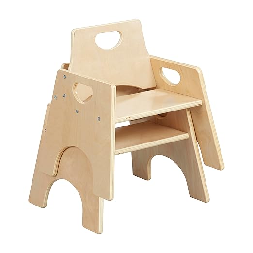 ECR4Kids Stackable Wooden Toddler Chair, Kids Furniture - Image 12