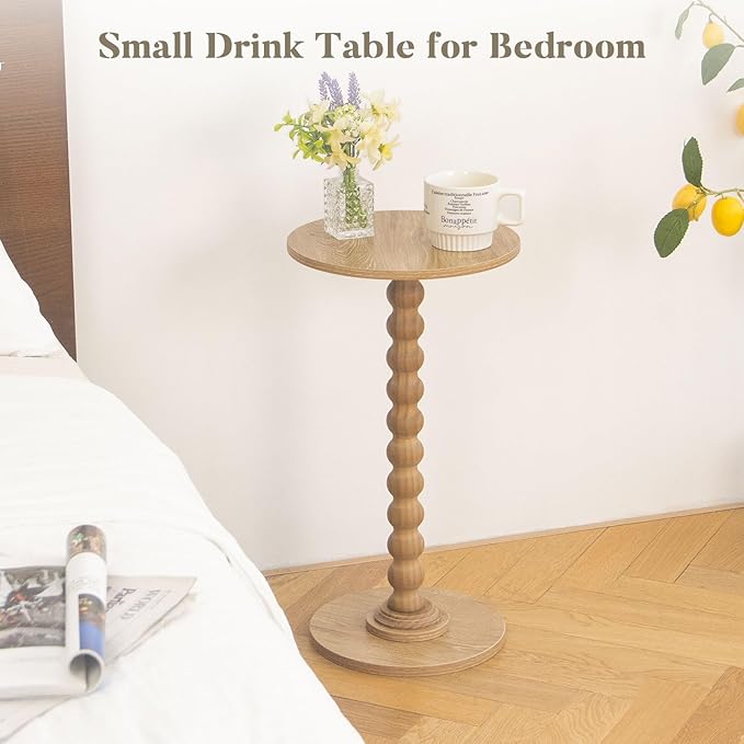 Small Side Table, Drink Table for Small Spaces, Modern Accent Table Martini - Image 7