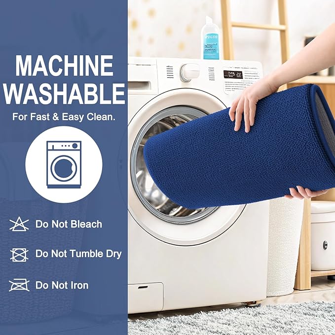 OLANLY Thick Memory Foam Bath Mat Rug 47x20, Extra Soft Absorbent Bathroom Rug - Image 6