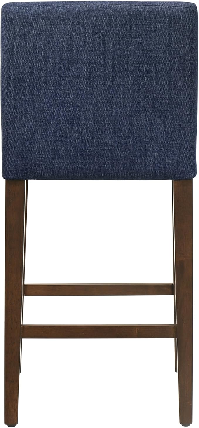 CHITA Counter Height Bar Stools Set of 3, Fabric in Midnight Blue - Image 5