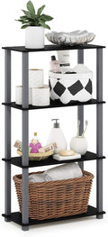 Furinno Turn-N-Tube 4-Tier Multipurpose Shelf Display Rack, Square Tube by Furinno-FitsYourSpaceFitsYourBudget