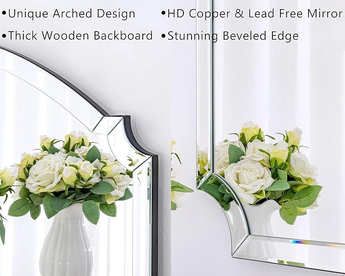 Chende Large Arched Wall Mirror - Image 2