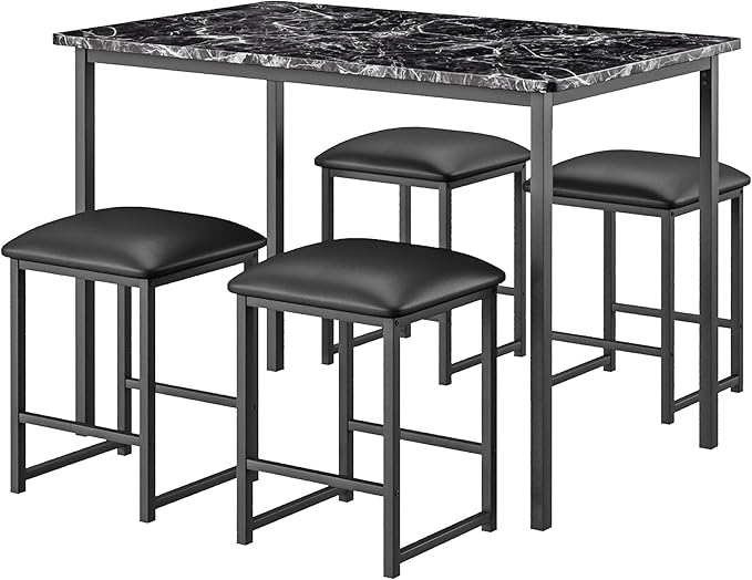 VECELO Kitchen Table and Chairs - Image 8