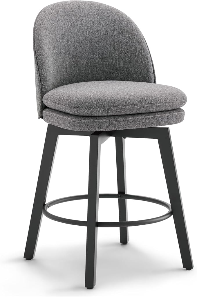 Counter Height Barstools 26 inch Upholstered Swivel Bar Stools by Kislot