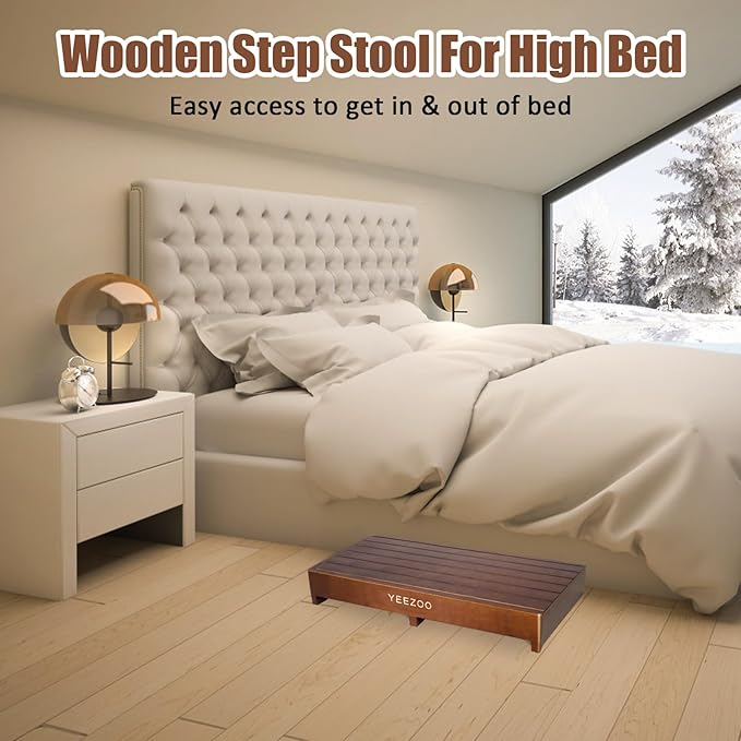 Wooden one Step Stool- Solid Pine Wood Step Riser - Image 7