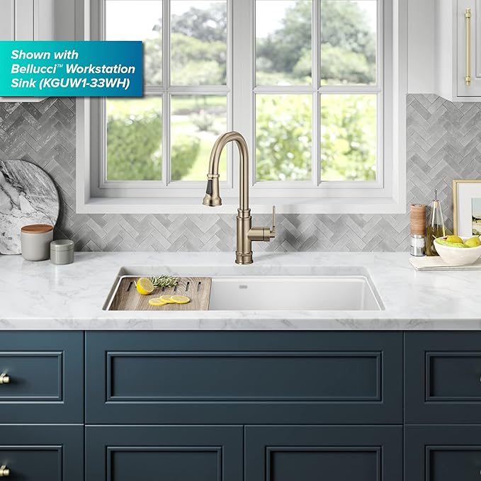KRAUS Allyn Transitional Industrial Pull-Down Single Handle Kitchen Faucet in - Image 14