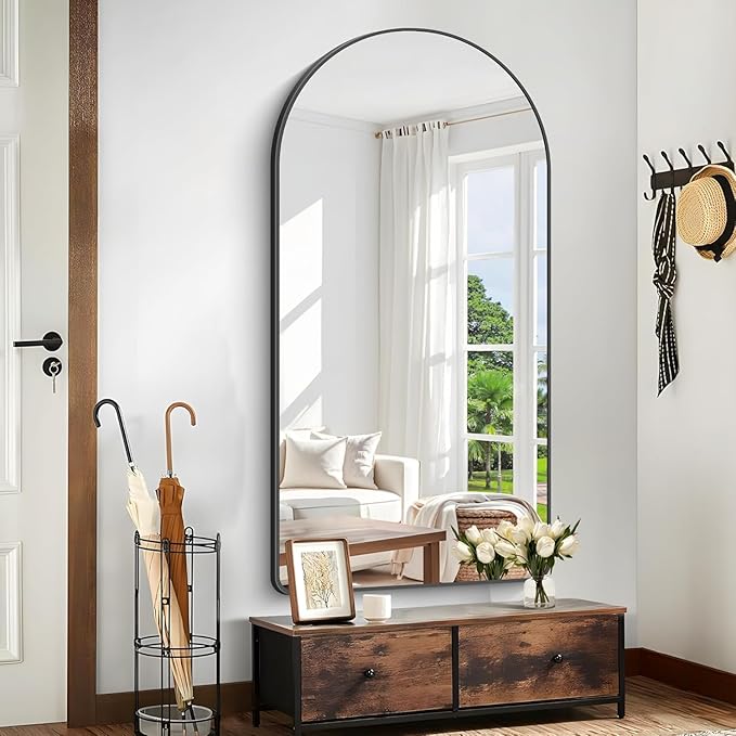 Arched Bathroom Mirror, Wall Mounted Mirror, Living Room, Hanging or Leaning - Image 3