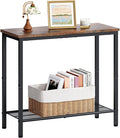 Hoctieon 2 Tier End Table, Sofa Side Table, Narrow Side Table by Hoctieon