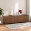 TV Stand for Living Room, Fluted Television Cabinet by FONTOI
