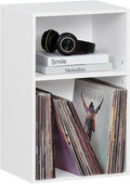 YAHARBO 2 Cube Bookshelf, Horizontal Low Book Shelf, Mini Bookcase by YAHARBO