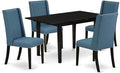 East West Furniture NOFL5-BLK-21 5 Piece Dinette Set by EastWestFurniture