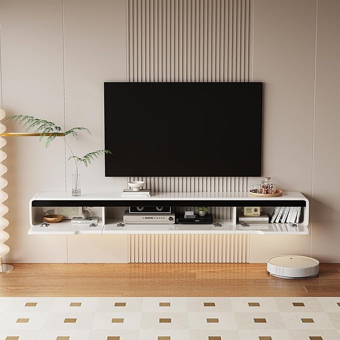 High Gloss Floating TV Stand - Image 2