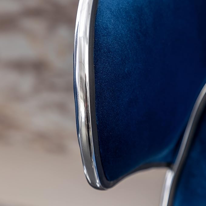 Roundhill Furniture Masaccio Velvet Upholstered Adjustable Swivel Barstool - Image 12