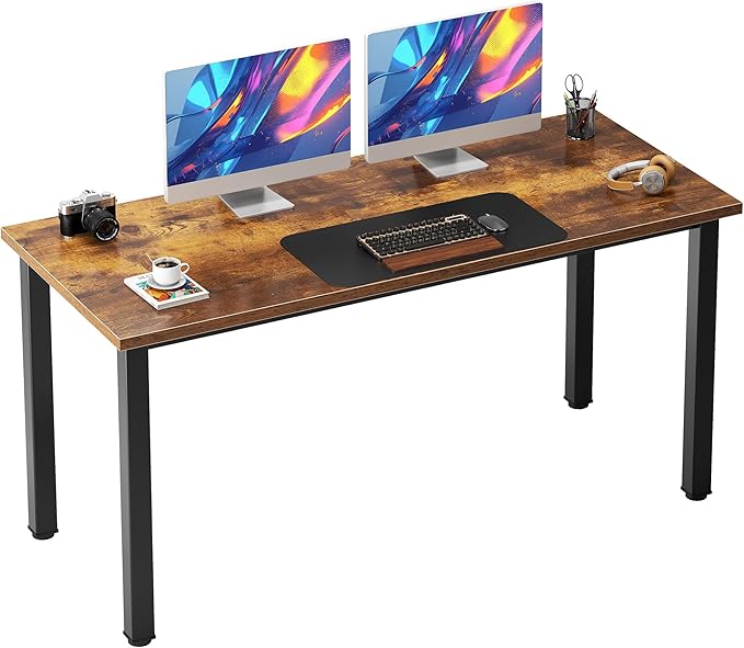 Need 54.3 Inch Large Computer Desk, Modern Simple Style Desk by Need